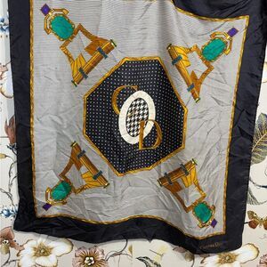Dior Scarf Vintage Christian Dior Houndstooth Scarf